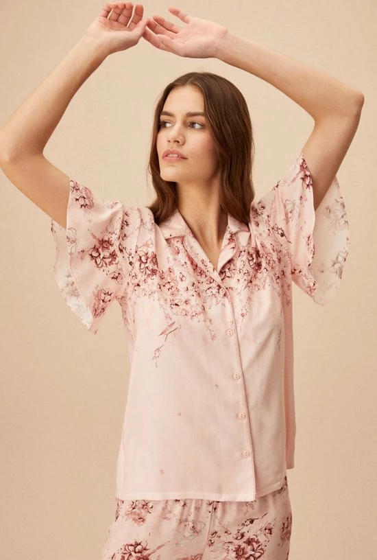 Beste deal π Merkloos Suwen- Dames Pyjama Set -Homewear -Satijn- Korte Mouwen Oudroze Maat M π 4 Beste deal π Merkloos Suwen- Dames Pyjama Set -Homewear -Satijn- Korte Mouwen Oudroze Maat M π - Afbeelding 2