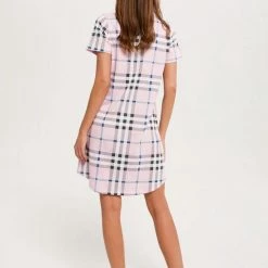 Goedkoop 😉 Italian Fashion Josmi Dames Nachthemd Met Korte Mouwen- Roze XXL 🌟 -Pyjama-s-dames Winkel 550x816 3