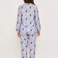 Hete verkoop ⌛ Katia & Bony HELLO CAMPING SATIJN PJAMAPAK VOOR DAMES L ❤️ -Pyjama-s-dames Winkel 550x818