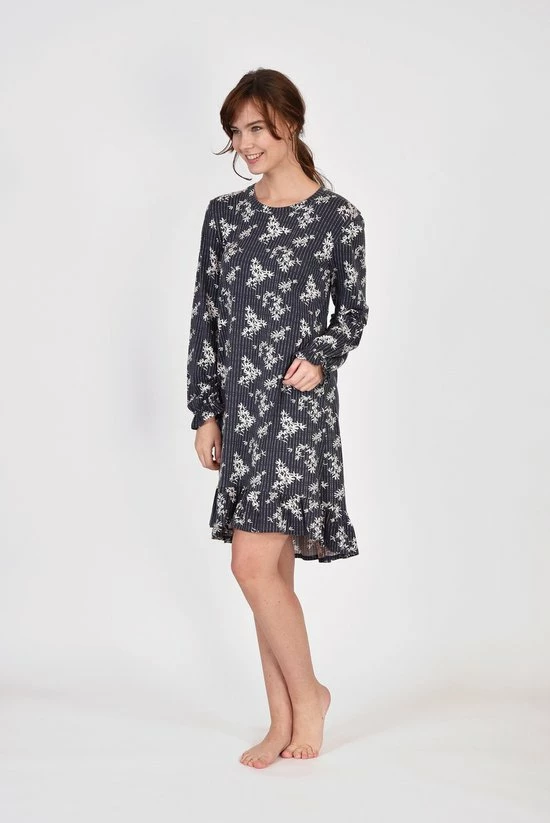 Kopen π Lords & Lilies Slaapkleed Donkergrijs Met Blaadjes Grijs XL π 4 Kopen π Lords & Lilies Slaapkleed Donkergrijs Met Blaadjes Grijs XL π - Afbeelding 2