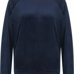 Gloednieuw 🧨 Hunkemöller Dames Nachtmode Top Velours - Blauw - Maat M ❤️ -Pyjama-s-dames Winkel 550x823 30