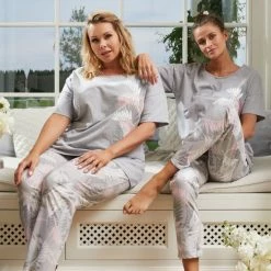 Groothandel 💯 Italian Fashion DRACENA Dames Pyjama Lange Broek M 🔔 -Pyjama-s-dames Winkel 550x823 36