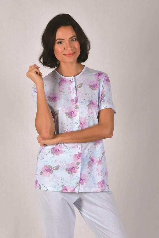 Beste Verkoop 😉 Cybéle Katoenen Pyjama Dames Volwassenen | Pyjama Dames Met Knoppen Grote Maat | Lange Mouw Lange Broek | Pyama Dames Volwassenen | Blauwe Bloemen 020 7-810553 40 ✨ 3 Beste Verkoop 😉 Cybéle Katoenen Pyjama Dames Volwassenen | Pyjama Dames Met Knoppen Grote Maat | Lange Mouw Lange Broek | Pyama Dames Volwassenen | Blauwe Bloemen 020 7-810553 40 ✨