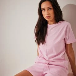 Groothandel ⌛ Na-kd Organic Logo Dames T-shirt - Maat X-Large 🔥 -Pyjama-s-dames Winkel 550x824 78