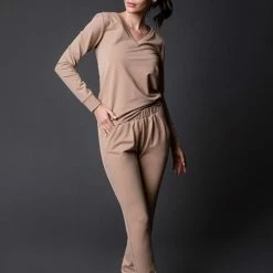 Nieuw ๐ Endorfinella Katoenen Huispak Dames Detroit Beige L โจ 7 Nieuw ๐ Endorfinella Katoenen Huispak Dames Detroit Beige L โจ -Pyjama-s-dames Winkel 550x825 107