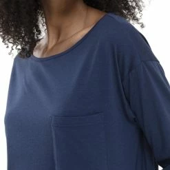 Nieuw 🎁 Mey 👚 Shirt ¾ Mouw Night2Day Liah Dames 16110 - Meerkleurig 233 New Blue Dames - S 🌟 -Pyjama-s-dames Winkel 550x825 113