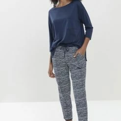 Nieuw 🎁 Mey 👚 Shirt ¾ Mouw Night2Day Liah Dames 16110 - Meerkleurig 233 New Blue Dames - S 🌟 -Pyjama-s-dames Winkel 550x825 114