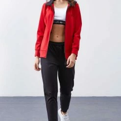 Kopen 😉 La Pèra Rood Vrijetijdspak Huispak Trainingspak - XL 😀 -Pyjama-s-dames Winkel 550x825 121