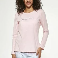 Goedkoopste 🛒 Cornette Katoenen Pyjama Dames Volwassenen | Lange Mouw Lange Broek | Winter Pyama Dames Volwassenen | Let Me Sleep 2 655/287 L ✔️