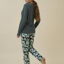 Begroting ⌛ Promise - Pyjama Party-Set Groen - Maat XL - Groen - Dames ⭐ -Pyjama-s-dames Winkel 550x825 17