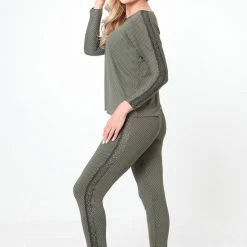 Uitgang 🥰 Merkloos Dames Pyjama ASoL Romance / 2 Delig / Legergroen / Maat S 😀 -Pyjama-s-dames Winkel 550x825 173