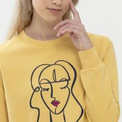 Coupon 🥰 Mey Melissa Sweater Geel M 🔥 -Pyjama-s-dames Winkel 550x825 208