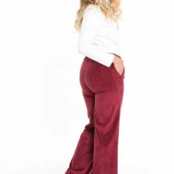 Flash-uitverkoop 🎁 Cassis Effen, Bootcut Broek ✔️ -Pyjama-s-dames Winkel 550x825 213