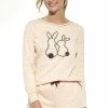 Beste Pirce 🛒 Cornette Katoenen Pyjama Dames Volwassenen Winter Matching Gezin Pyama Lange Mouw Lange Broek Rabbits 720/303 L 🎁 -Pyjama-s-dames Winkel 550x825 228