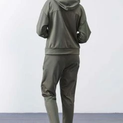 Flash-uitverkoop 😍 La Pèra Donker Groen Vrijetijdspak Huispak Met Rits Dames - Maat XXL 💯 -Pyjama-s-dames Winkel 550x825 236