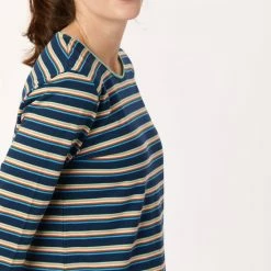 Goedkoopste 🎁 Woody Slaapkleed Meisjes/dames - Multicolor Gestreept - Eekhoorn - 222-1-POL-S/911 - Maat S 🤩 -Pyjama-s-dames Winkel 550x825 248