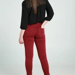 Gloednieuw 🥰 Cassis Effen Broek Effen Broek 😀 -Pyjama-s-dames Winkel 550x825 289