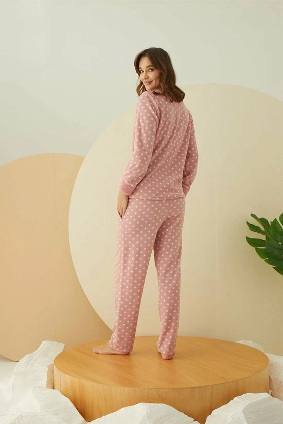 Nieuw π Merkloos Arcan | Dames Fleece Pyjama Set | Lange Mouwen | Roze | S β 5 Nieuw π Merkloos Arcan | Dames Fleece Pyjama Set | Lange Mouwen | Roze | S β - Afbeelding 3
