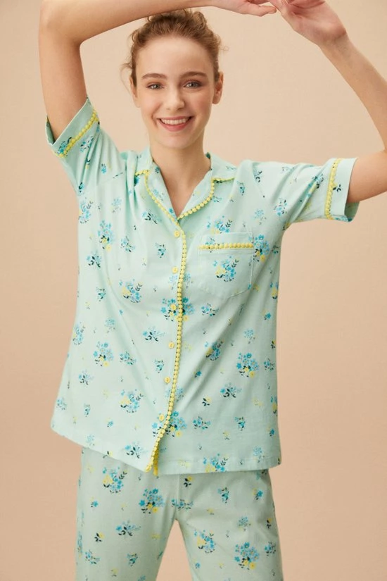 Top 10 π₯° Merkloos Suwen- Katoen Dames Pyjama Set -Homewear -Satijn Mintgroen Maat M π 4 Top 10 π₯° Merkloos Suwen- Katoen Dames Pyjama Set -Homewear -Satijn Mintgroen Maat M π - Afbeelding 2