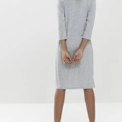 Promo 😉 Mey Nachthemd Sleep & Easy Dames 16410 - Grijs 519 Hellgrau Melange Dames - 40 🥰 -Pyjama-s-dames Winkel 550x825 50