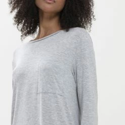 Promo 😉 Mey Nachthemd Sleep & Easy Dames 16410 - Grijs 519 Hellgrau Melange Dames - 40 🥰 -Pyjama-s-dames Winkel 550x825 51