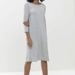 Promo 😉 Mey Nachthemd Sleep & Easy Dames 16410 - Grijs 519 Hellgrau Melange Dames - 40 🥰 -Pyjama-s-dames Winkel 550x825 53