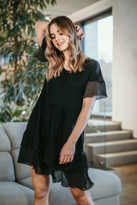 Aanbiedingen 🔔 Doctor Nap Nachthemd Met Frullen Dames Bamboo Zwart TM.4412 M 😍 3 Aanbiedingen 🔔 Doctor Nap Nachthemd Met Frullen Dames Bamboo Zwart TM.4412 M 😍