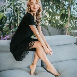 Aanbiedingen 🔔 Doctor Nap Nachthemd Met Frullen Dames Bamboo Zwart TM.4412 M 😍 16 Aanbiedingen 🔔 Doctor Nap Nachthemd Met Frullen Dames Bamboo Zwart TM.4412 M 😍 -Pyjama-s-dames Winkel 550x825 89